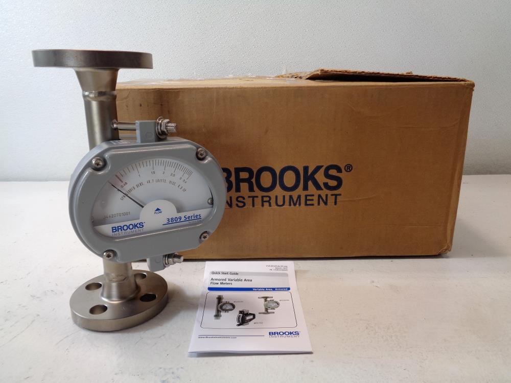 Brooks 3809 Armored Variable Area Flowmeter, 1/2" Flanged, 3809GKA08CGAB1A00000